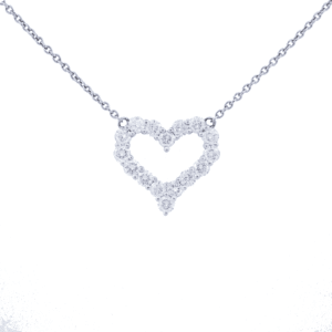 14K White Gold Necklace .96CTTW Model AFC-UN1738-2