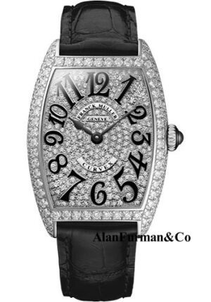 Franck Muller 18K WG Model 1752 QZ D CD OG BLACK