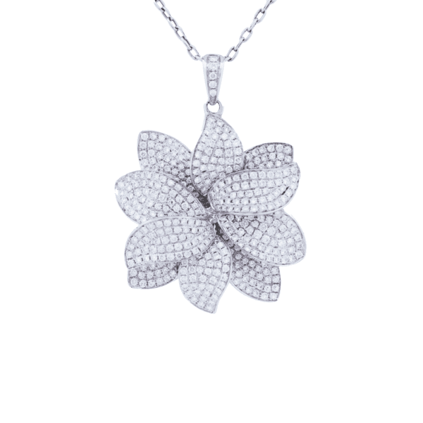 18K White Gold Necklace 2.94CTTW Model AFC-45047
