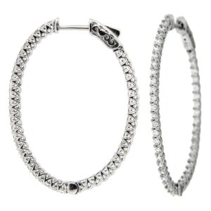 Diamond Earrings 14K WG 1.71cttw Model AFC-MJ0337-1ACE