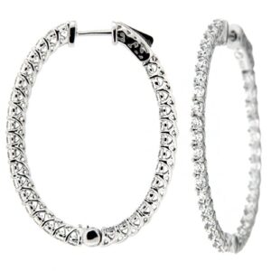 Diamond Earrings 14K WG 2.30cttw Model AFC-MJ0339ACE