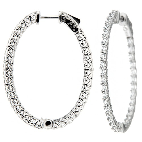 Diamond Earrings 14K WG 2.30cttw Model AFC-MJ0339ACE