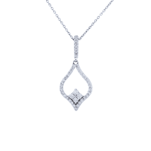 Diamond Necklace 14K White Gold .73cttw AFC-SP50