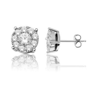 Diamond Earrings 14K WG 1.00cttw Model AFC-EEB4501