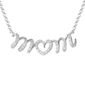 Diamond Mom Necklace 14K WG .15cttw Model AFC-625LTW15