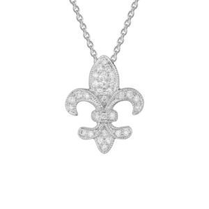 Diamond Necklace 14K WG .13cttw Model AFC-72LTW13