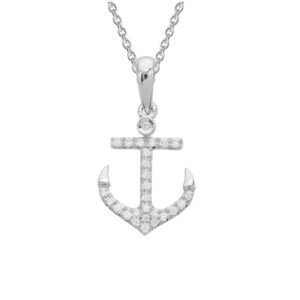 Diamond Necklace 14K WG .09cttw Model AFC-20LTW09