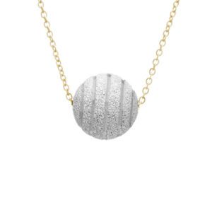 Diamond Cut Sphere Necklace Model AFC-91GTYW