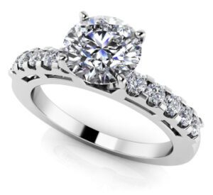 Diamond Setting 14K White Gold .35cttw Model AFC-MS109-E