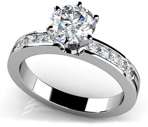 Diamond Setting 14K White Gold .25cttw Model AFC-MS117-E