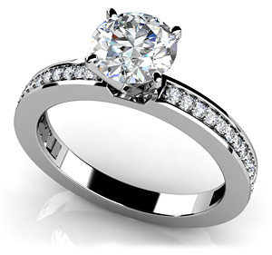 Diamond Setting 14K White Gold .35cttw Model AFC-MS120-E