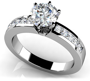 Diamond Setting 14K White Gold .25cttw Model AFC-MS123-E