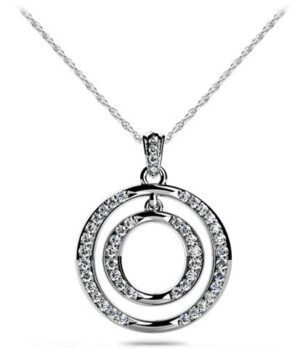 Diamond Circle Necklace 14K WG .75cttw Model AFC-SP41-A