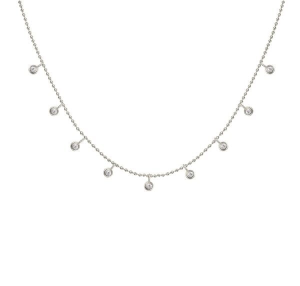 14K White Gold Necklace .25CTTW Model AFC-NEB4000WG