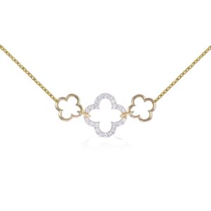 14K Two-Tone Necklace .30CTTW Model AFC-NEB5020