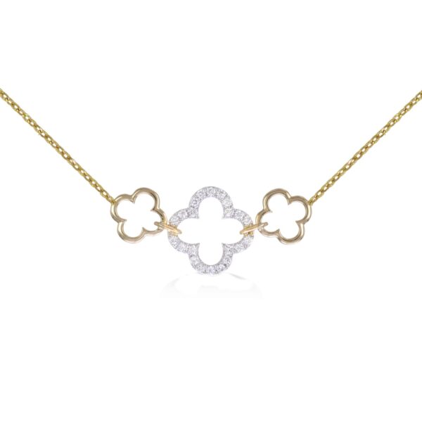 14K Two-Tone Necklace .30CTTW Model AFC-NEB5020