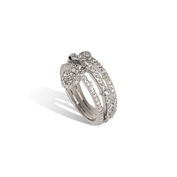 18K White Gold Ring 1.0 CTTW Model AFC-NCR2420