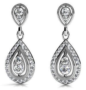 Diamond Earrings 14K WG 1.03cttw Model AFC-SE20