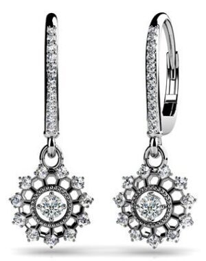 Diamond Earrings 14K WG 1.17cttw Model AFC-SE26