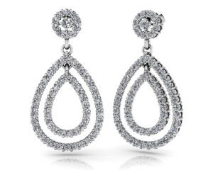 Diamond & 14K WG .94CTTW Earrings Model AFC-SE31