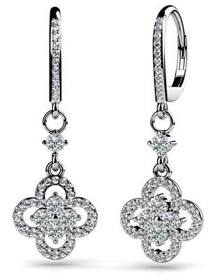 Diamond Earrings 14K WG 1.33cttw Model AFC-SE67