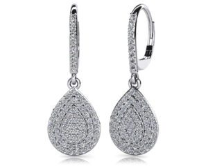 Diamond & 14K WG 1.09CTTW Earrings Model AFC-SE81