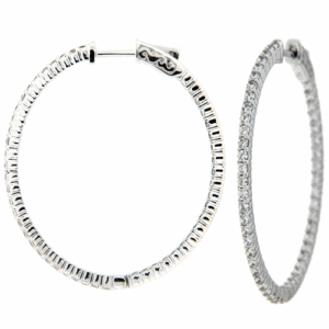 Diamond & 14K WG 1.05CTTW Earrings Model AFC-F142-2MCE