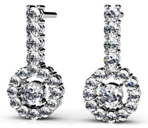 Diamond Earrings 14K WG .74cttw Model AFC-SE860