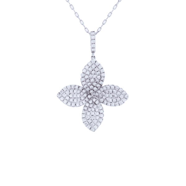18K White Gold Necklace .98 CTTW Model AFC-49910