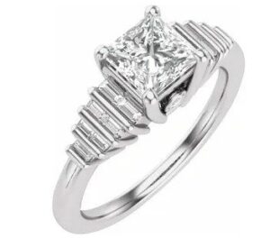 Diamond Setting 14K White Gold .33cttw Model AFC-688904-E
