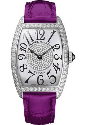 Franck Muller Platinum Model 7502 QZ D 1P PT WHITE PURPLE