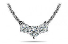 Diamond Necklace 14K White Gold 1.00cttw Model AFC-SP66