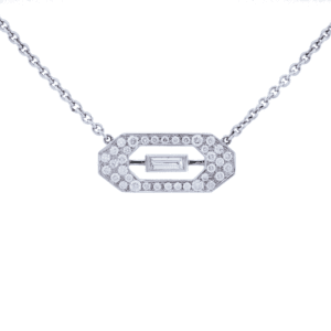 Diamond Necklace 18K White Gold .73cttw Model AFC-NCP5787
