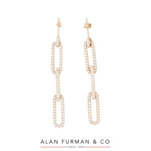 Lab Diamond & 14K YG Earrings Model AFC-ERDIAL139