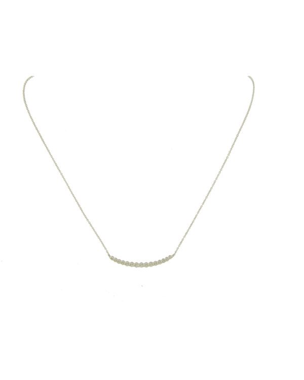 14K White Gold Necklace .43CTTW Model AFC-F10-P255