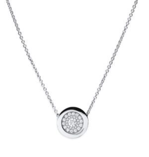 Diamond Necklace 18K White Gold .53cttw AFC-NCP5726