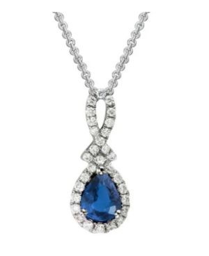 Diamond & Sapphire Necklace Model AFC-GNG04LDW13BS